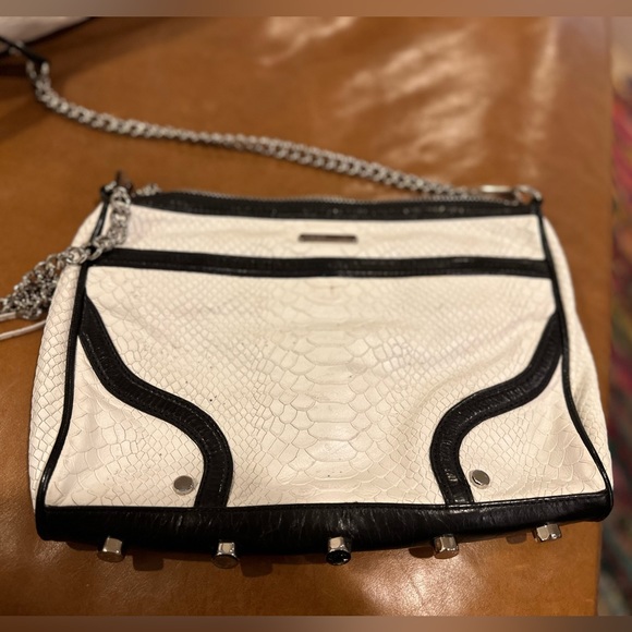 Rebecca Minkoff MAC black and white leather shoulder bag - Picture 4 of 5